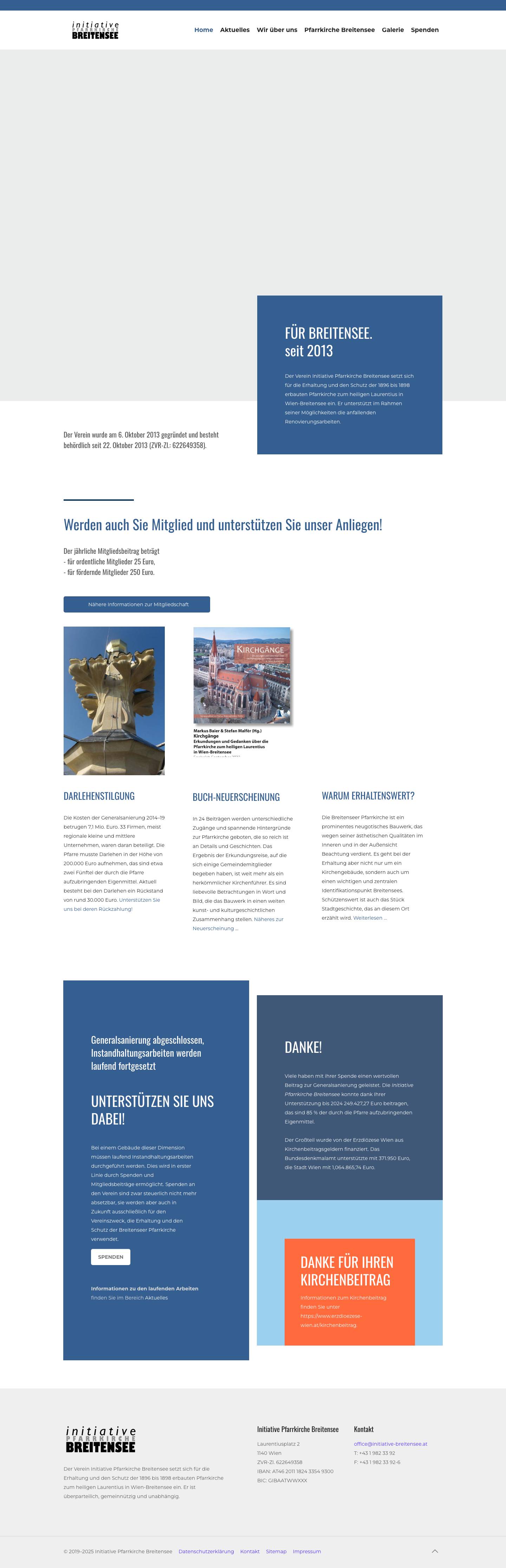 Home - Initiative Pfarrkirche Breitensee - Full Screenshot