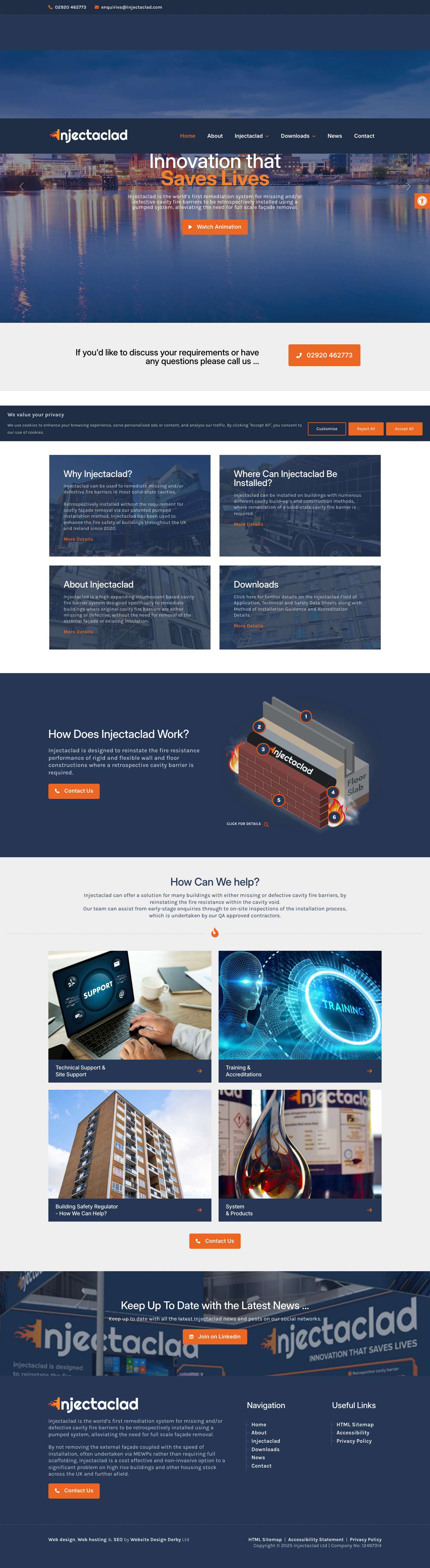 Cavity Fire Barrier Remediation System | Injectaclad LtdAccessibility ToolsIncrease TextDecrease TextHigh ContrastNegative ContrastLinks UnderlineReadable FontReset - Full Screenshot