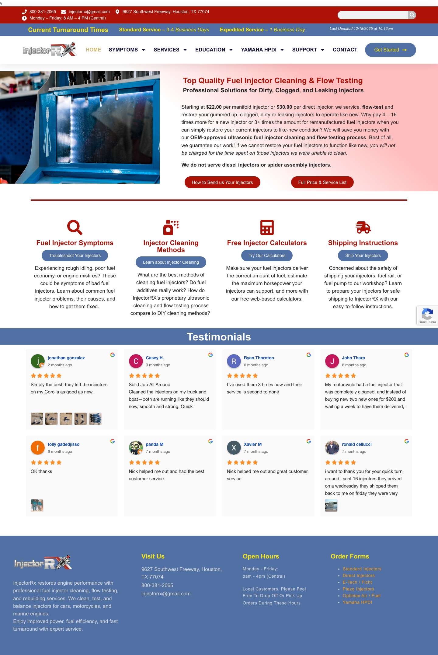 Injector Rx – Fuel Injector Cleaning Perfected! - Full Screenshot