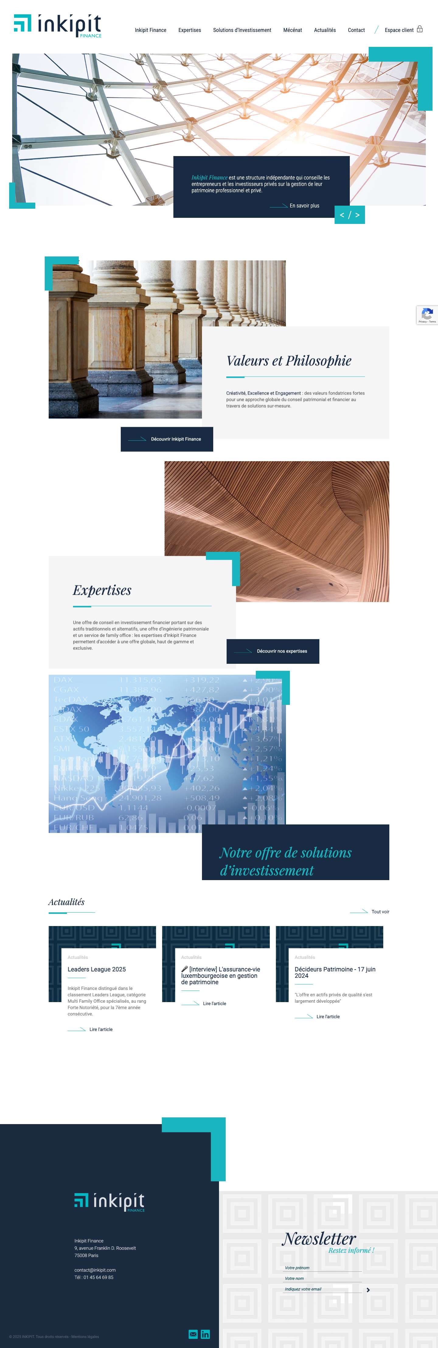 Inkipit Finance | Family Office | Conseil en Investissements - Full Screenshot