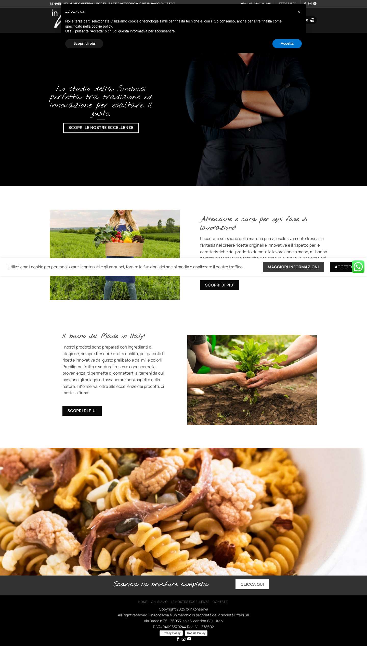 InKonserva - Eccellenze gastronomiche in vaso di vetro - Full Screenshot