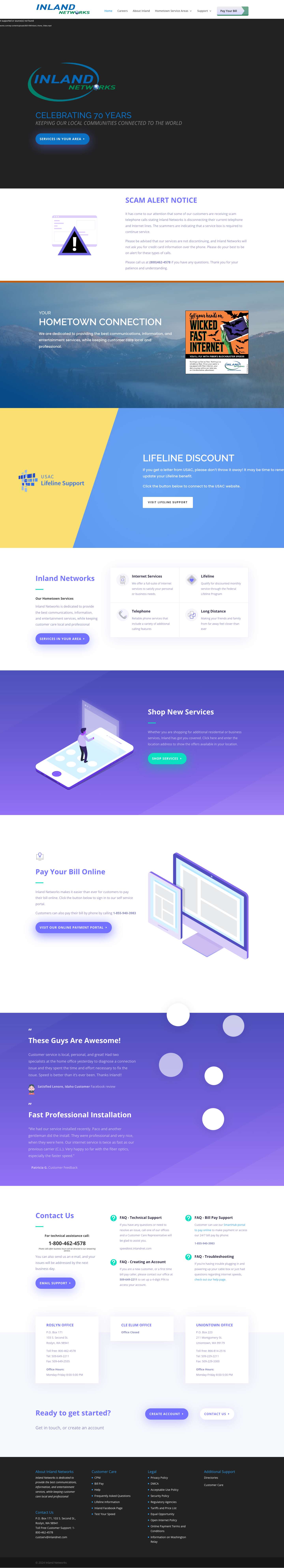 Your Hometown Connection - Inland Networks - Full Screenshot