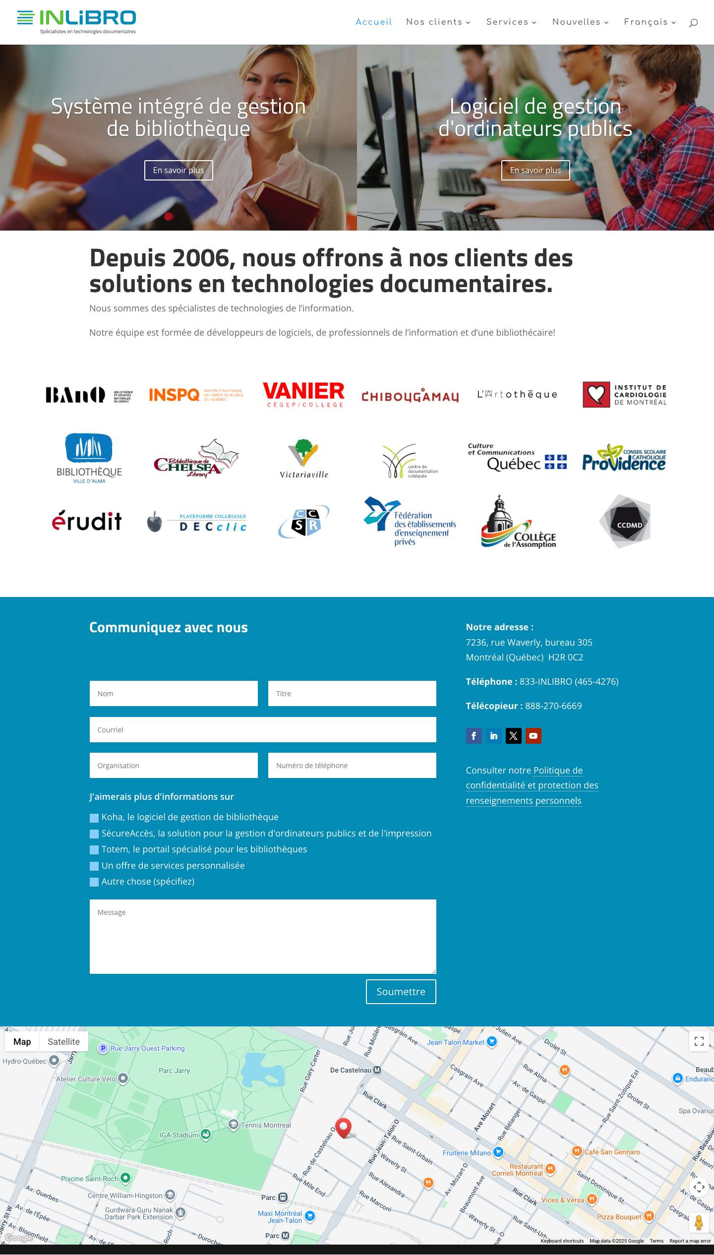 Solutions inLibro inc. - Full Screenshot