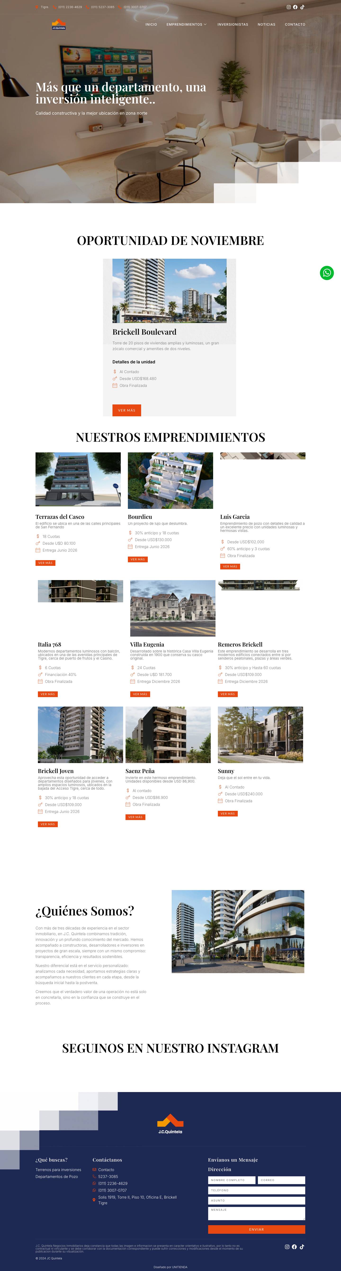 JCQuintela – Inmobiliaria Tigre – Asesoramiento Personalizado - Full Screenshot