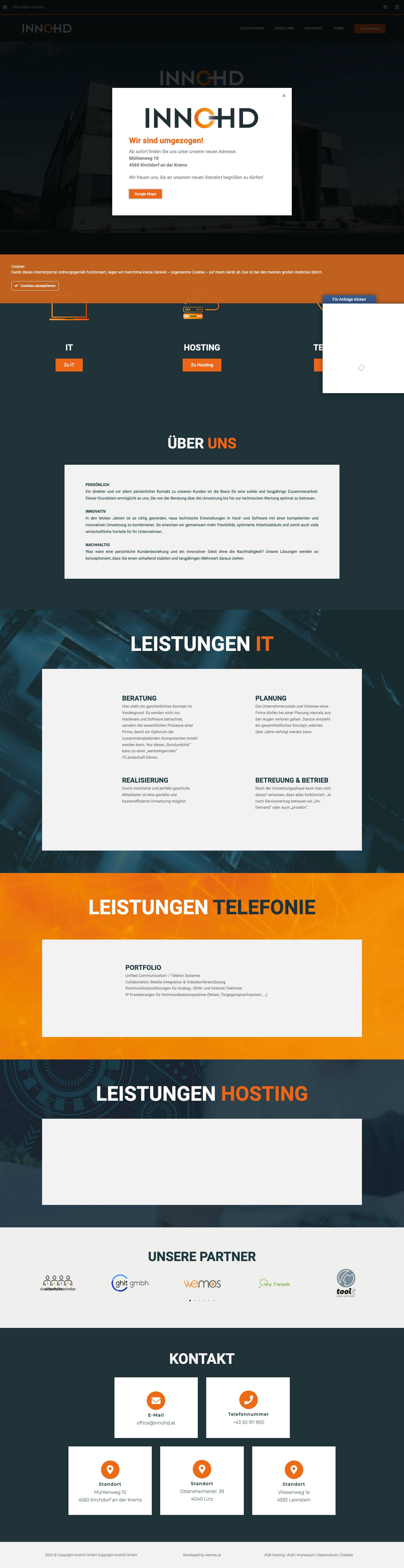 Homepage - innoHD - Full Screenshot