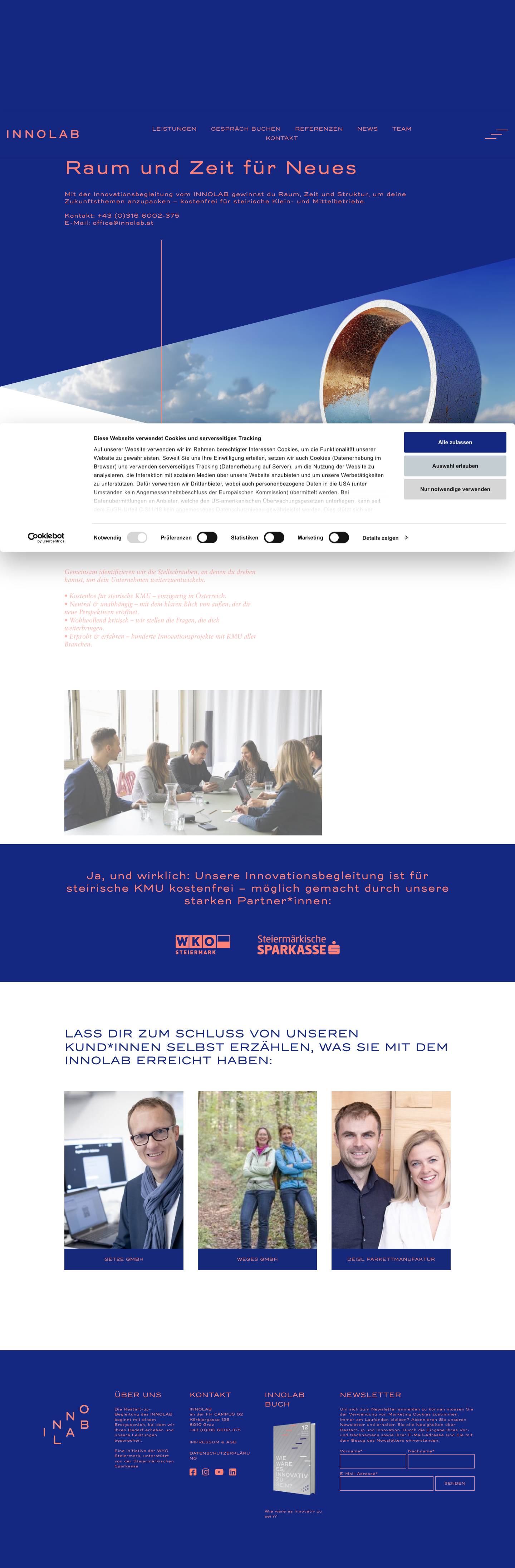 Startseite - Innolab - Full Screenshot