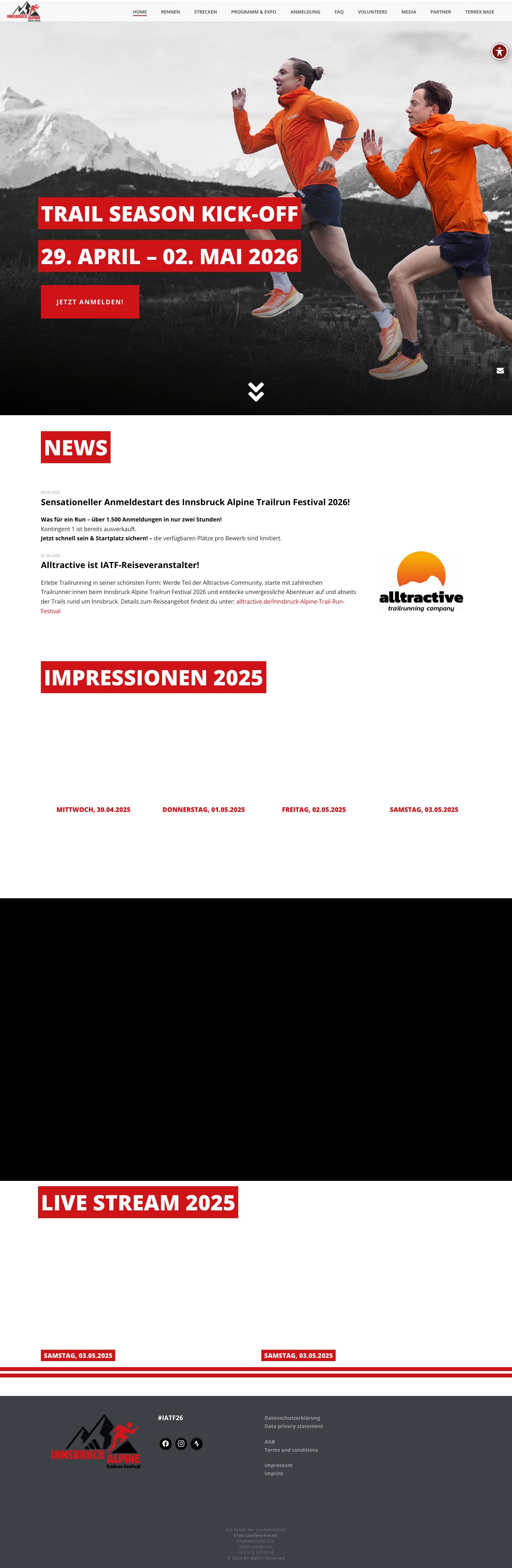 Innsbruck Alpine - Ein Event der Laufwerkstatt - Full Screenshot