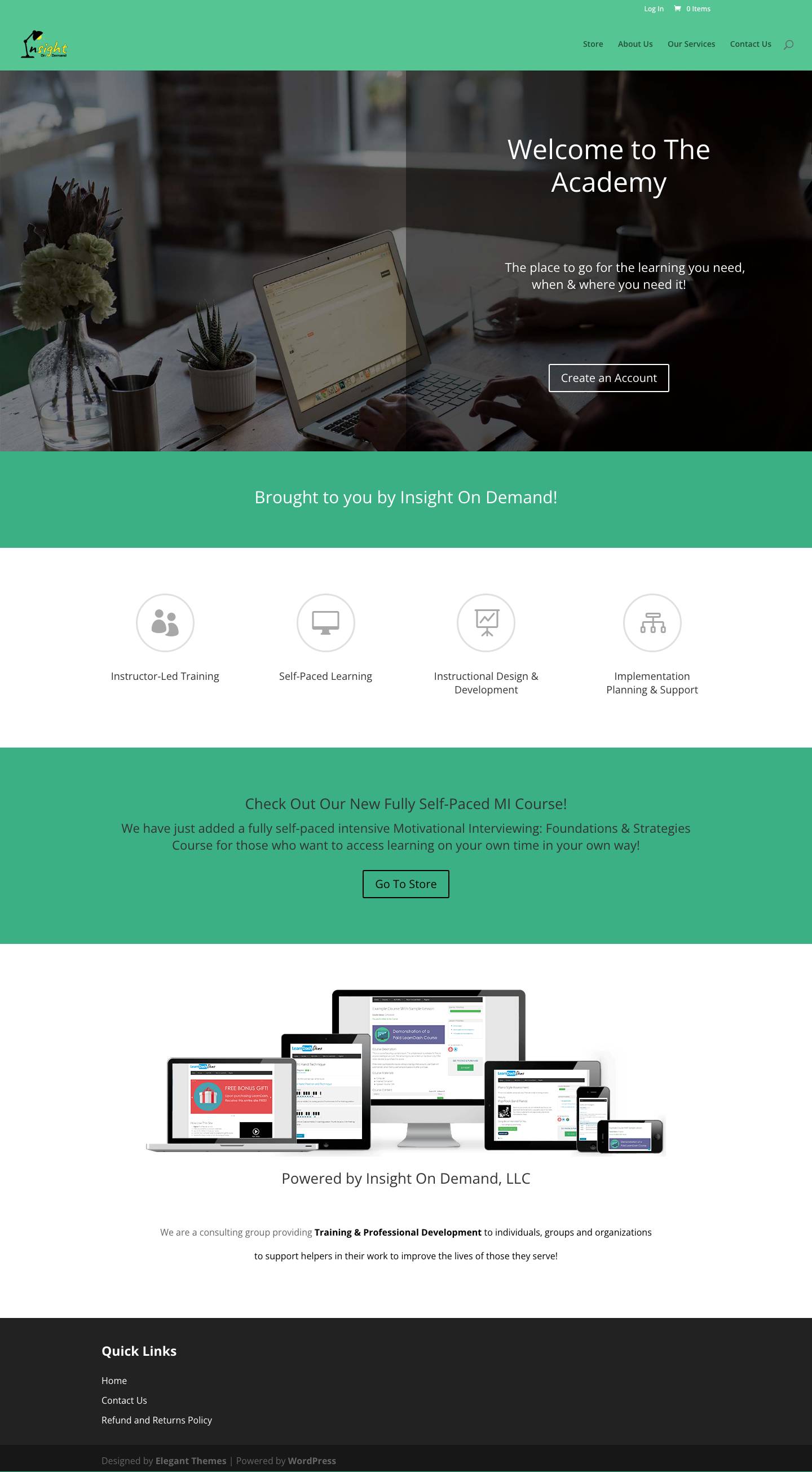 Home - The Insight On Demand Academy - Full Screenshot