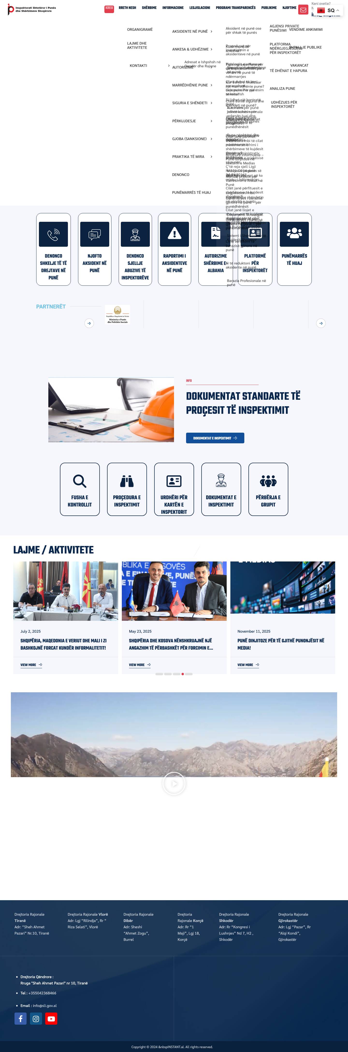 Inspektorati Shtetëror i Punës dhe Shërbimeve Shoqërore - Full Screenshot