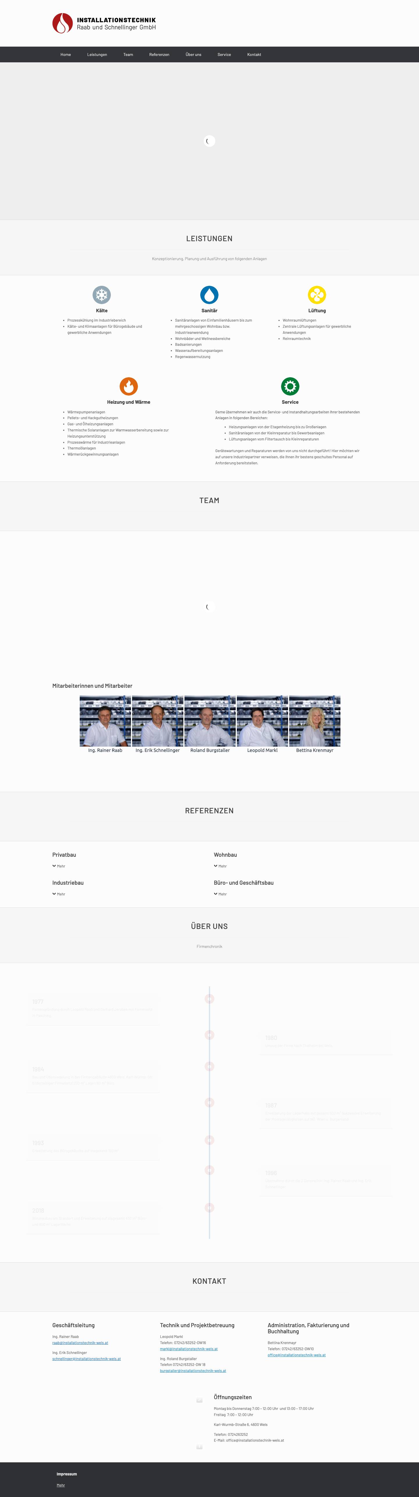 Home Page - Installationstechnik - Full Screenshot