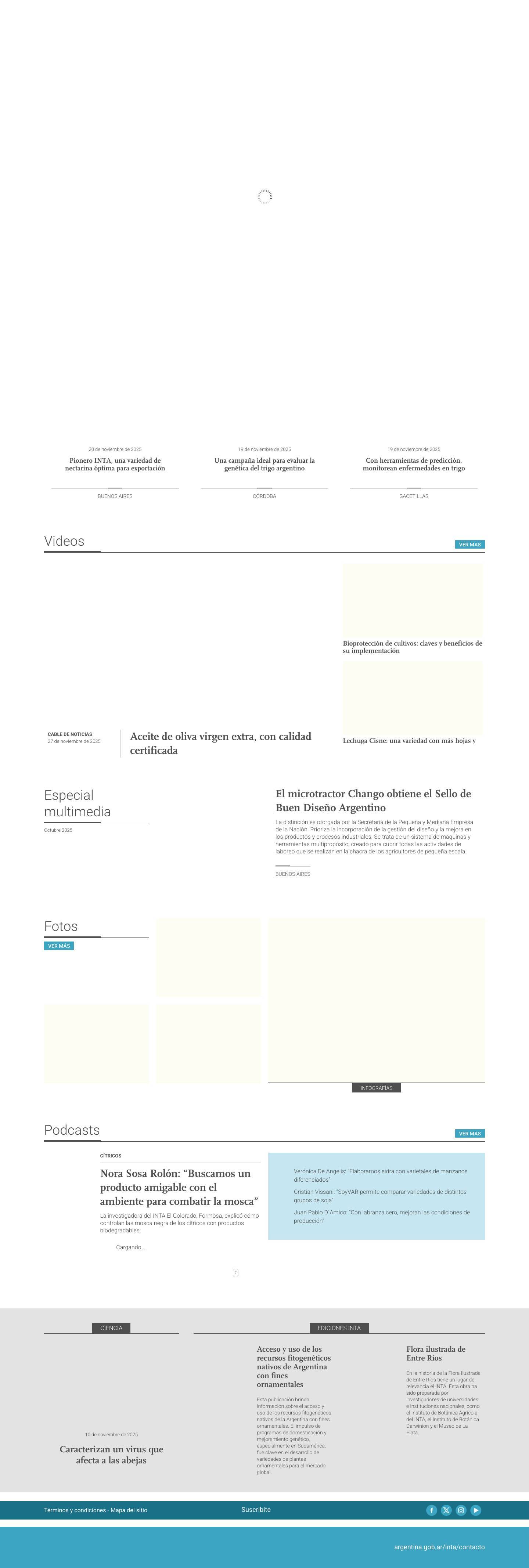 INTA Informa - Prensa INTA - Full Screenshot