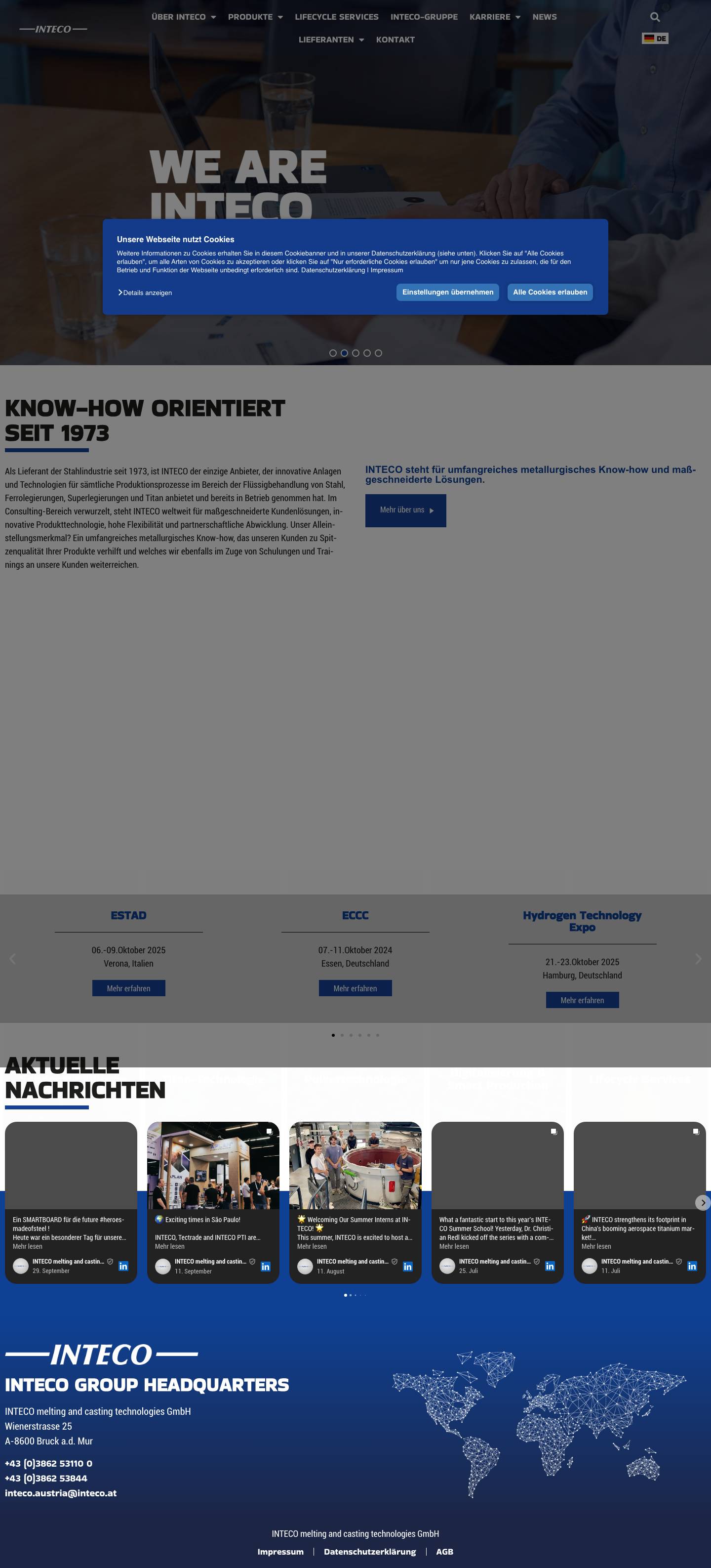 Home - INTECO - Full Screenshot