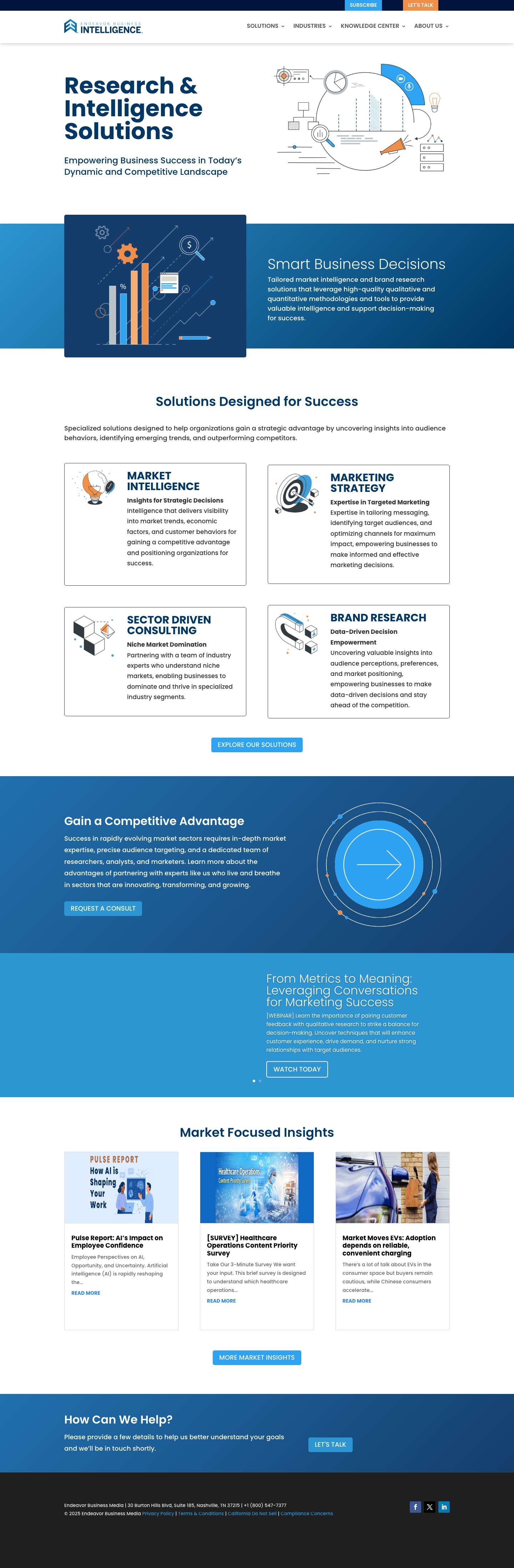 Endeavor Business Intelligence | B2B Research & Intelligence - Full Screenshot