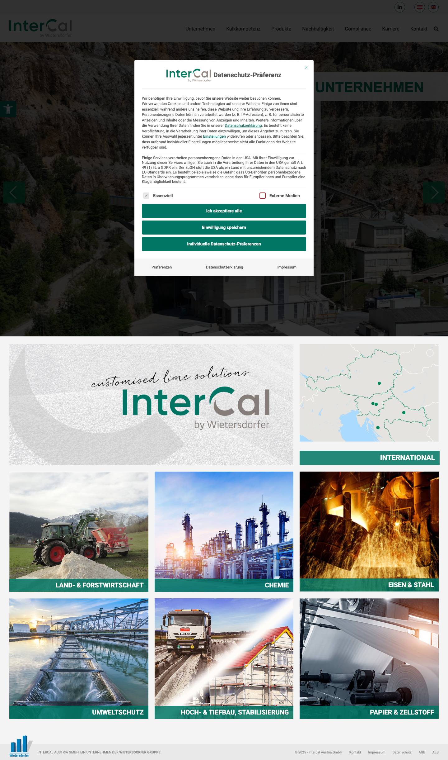 Home - Intercal Austria GmbHBarrierefreiheitText vergrößernText verkleinernGraustufenHoher KontrastNegativer KontrastHeller HintergrundLinks unterstreichenLesbare SchriftartZurücksetzen - Full Screenshot