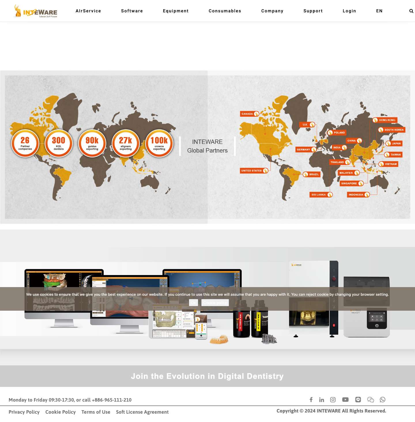 Home - INTEWARE 英特崴Hide Video Play Button and Autoplay - Full Screenshot