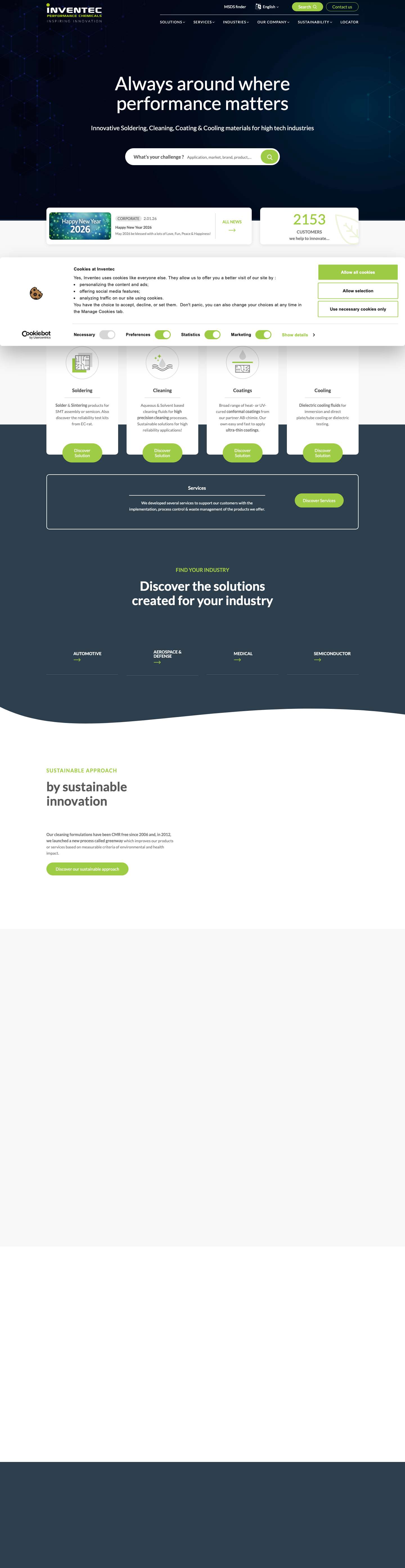 Inventec Performance Chemicals - Full Screenshot