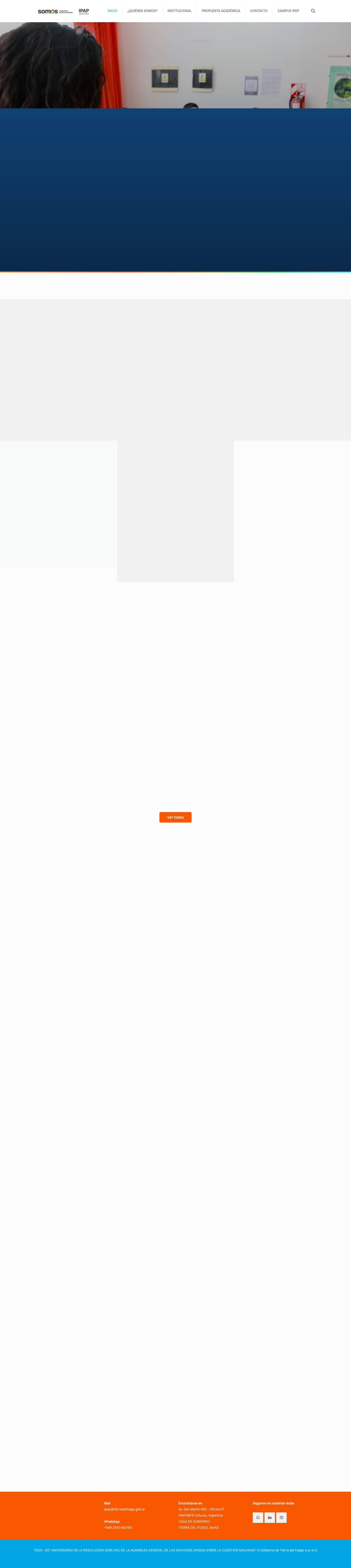 IPAP – Instituto Provincial de la Administración Pública, Gobierno de Tierra del Fuego - Full Screenshot