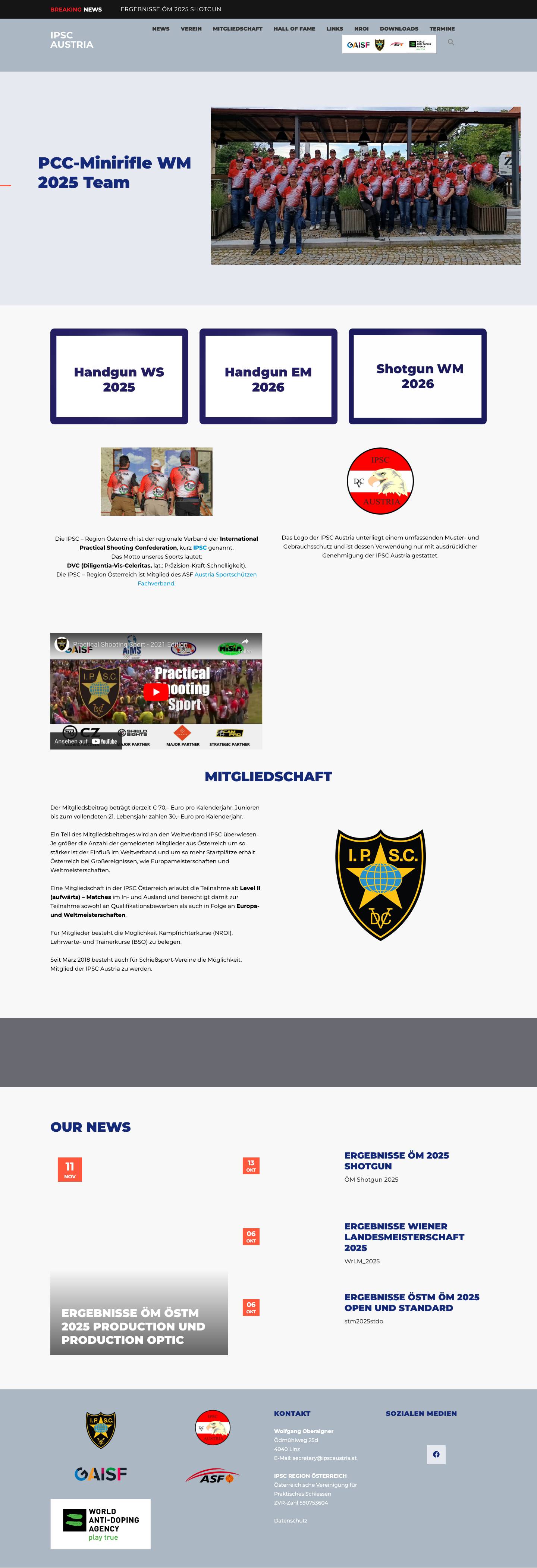 Home - IPSC Austria - Full Screenshot