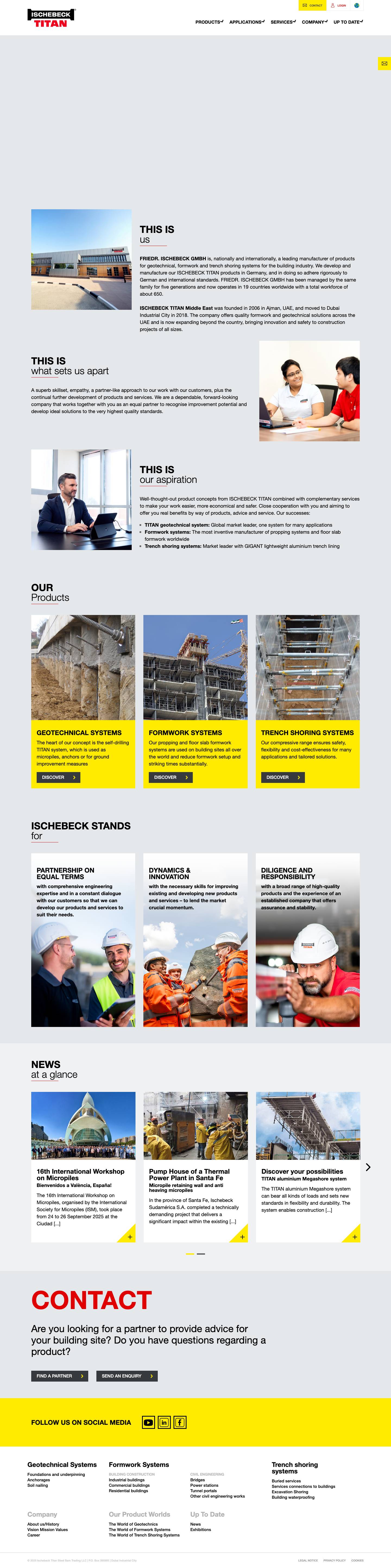 ISCHEBECK TITAN - Ischebeck TITAN Middle East - Full Screenshot