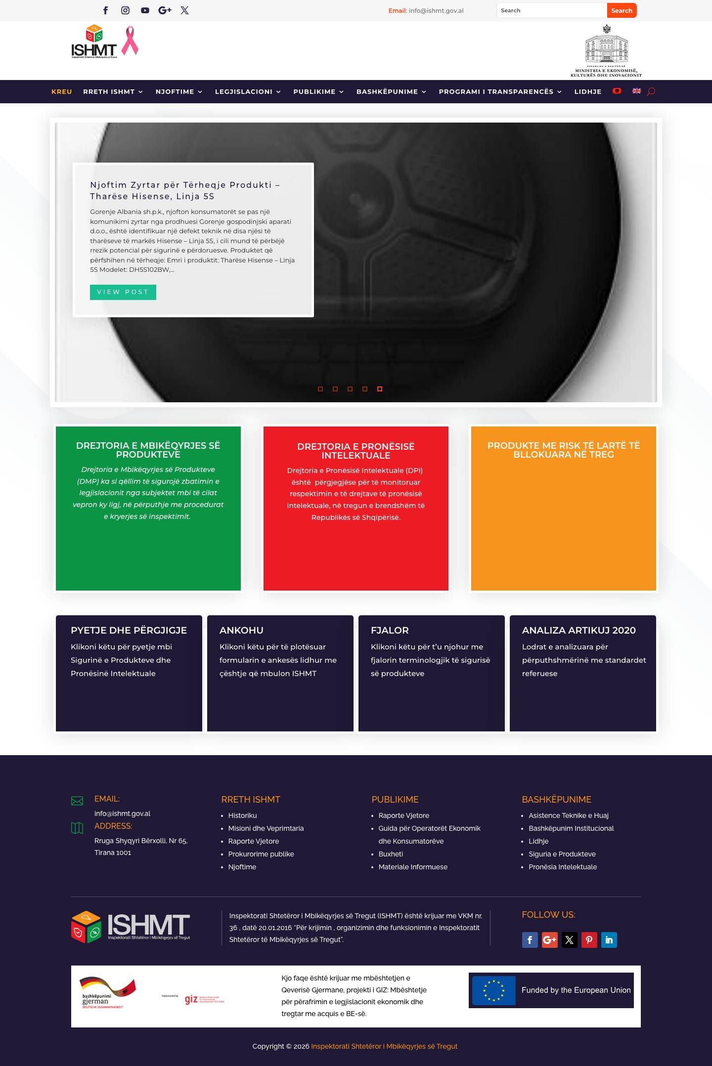 ISHMT | Official Website - Full Screenshot