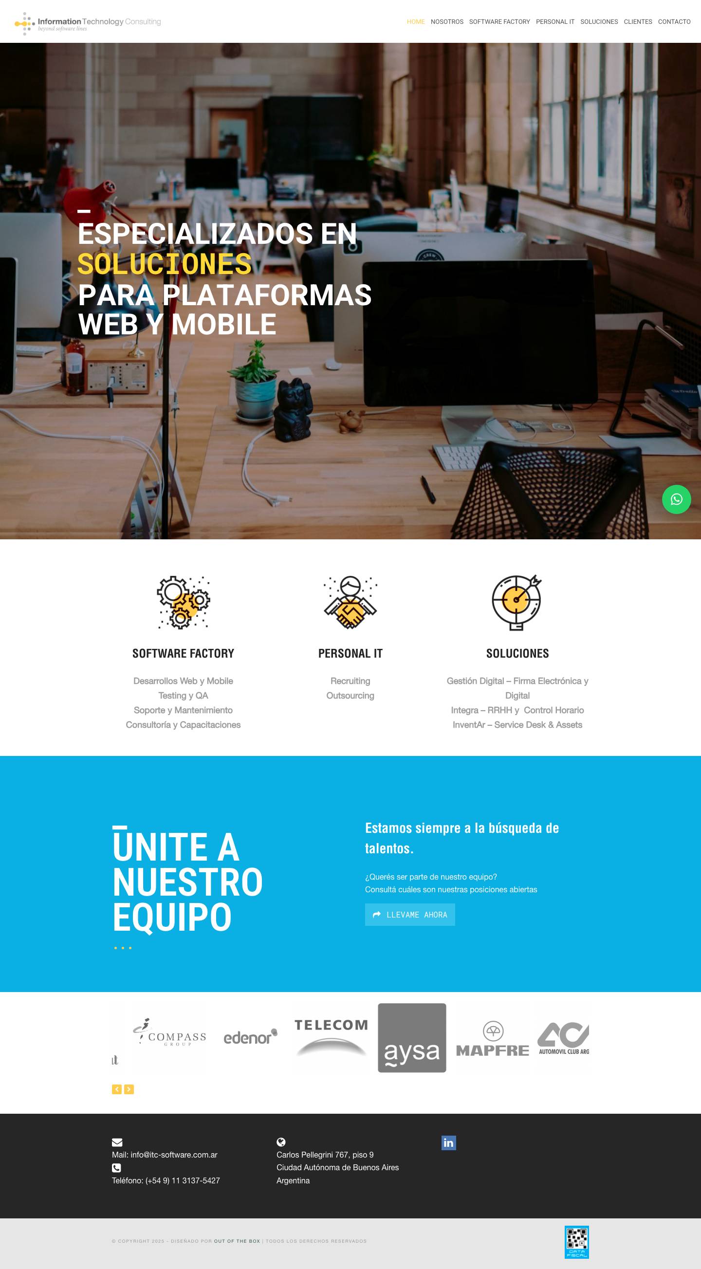 Information Technology Consulting – Consultora de Tecnología Informática - Full Screenshot