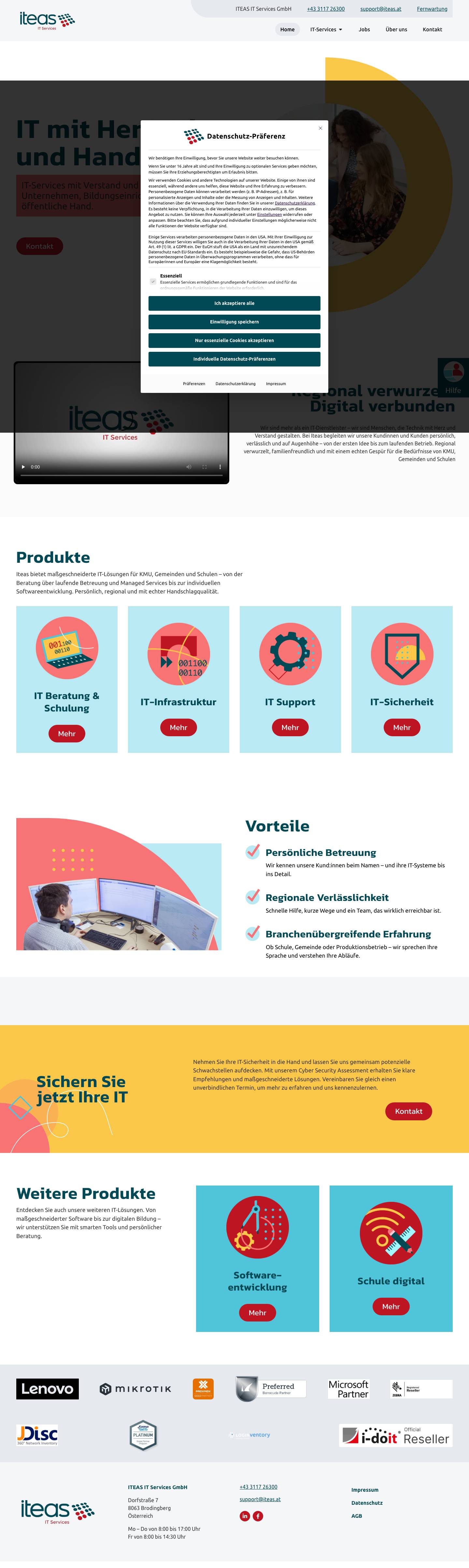 ITEAS IT Services – Dein IT-Partner aus der Steiermark - Full Screenshot