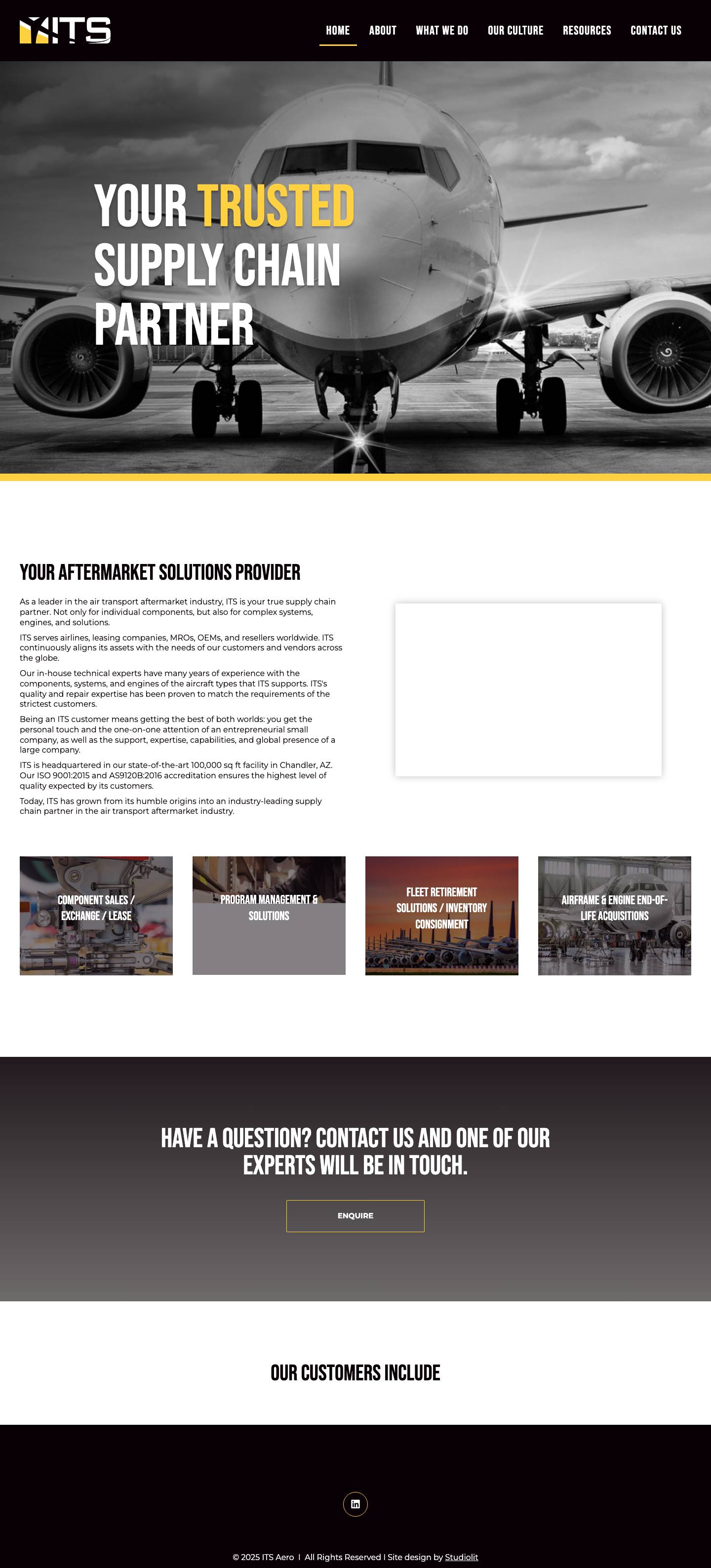 Home - ITS Aero - Full Screenshot