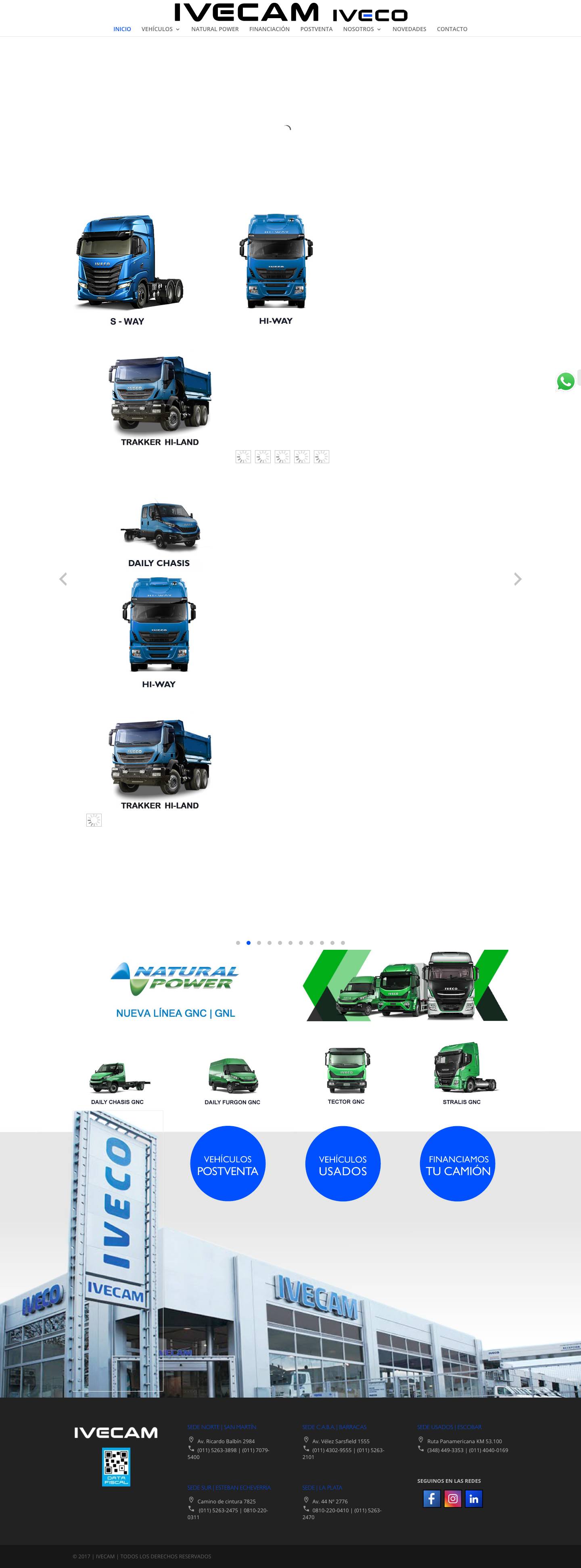 IVECAM | Concesionario IVECO - Full Screenshot