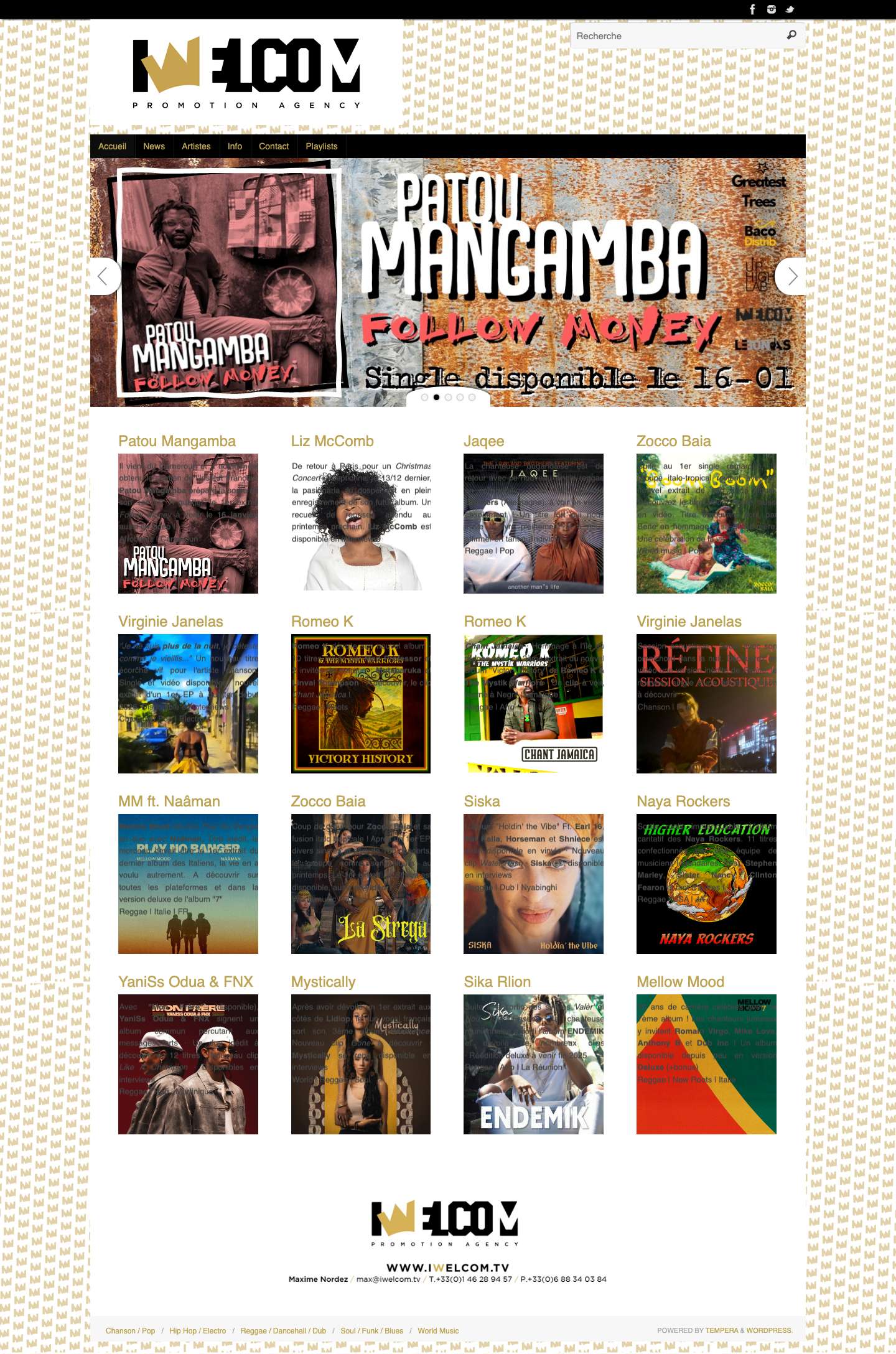 iWelcom – Promotion Agency - Full Screenshot