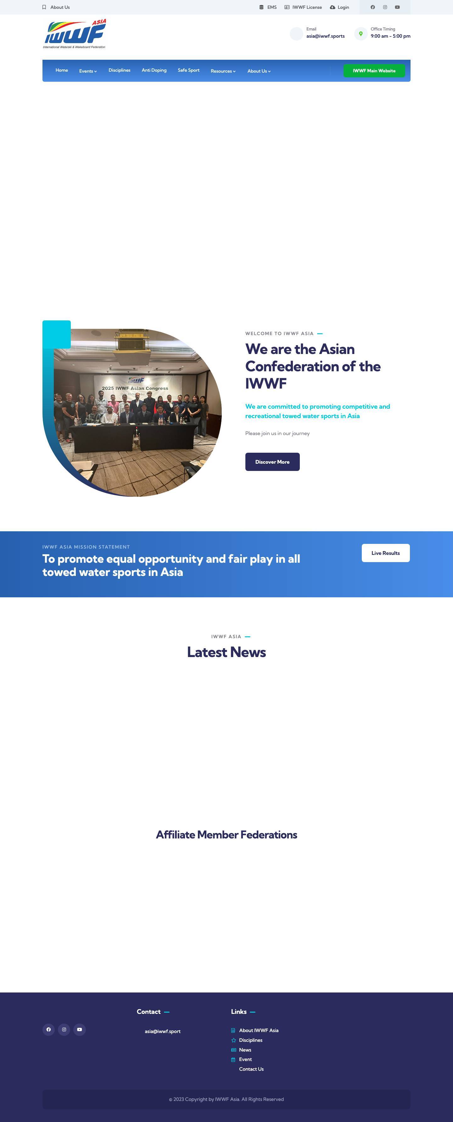 Home - IWWF Asia - Full Screenshot