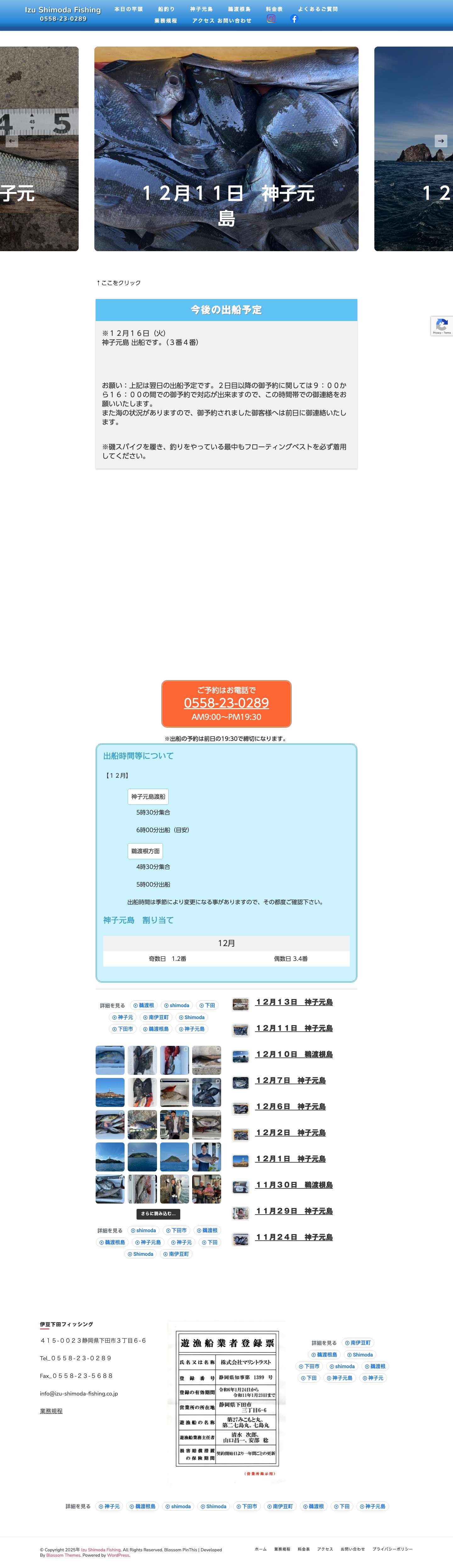 Izu Shimoda Fishing – 神子元島・鵜渡根への渡船 - Full Screenshot