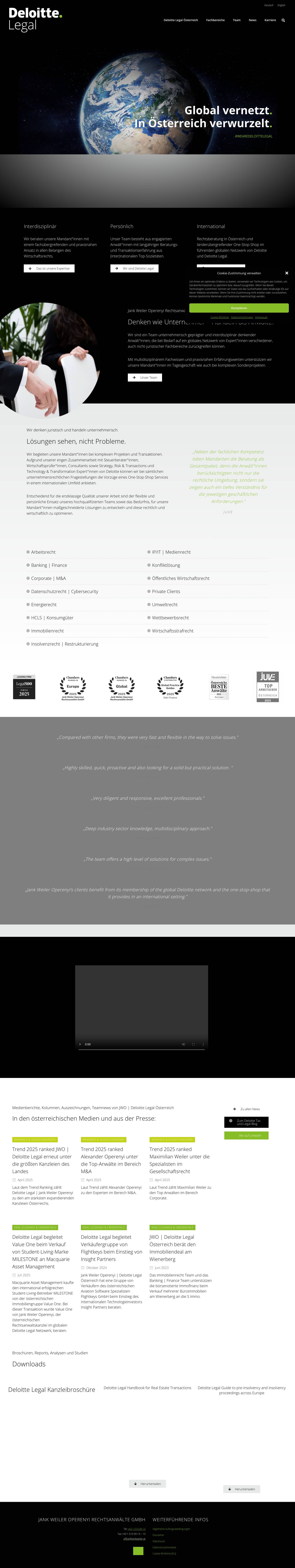 Deloitte Legal Österreich • Deloitte Legal Österreich - Full Screenshot
