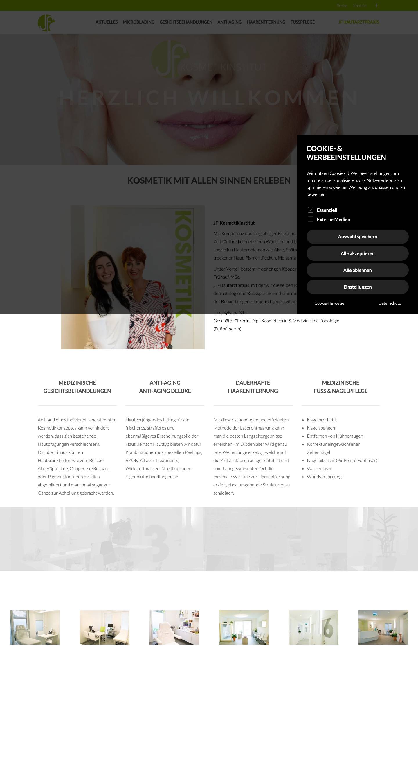 JF-Kosmetikinstitut - Kosmetik mit allen Sinnen eleben - Maria Enzersdorf - Full Screenshot