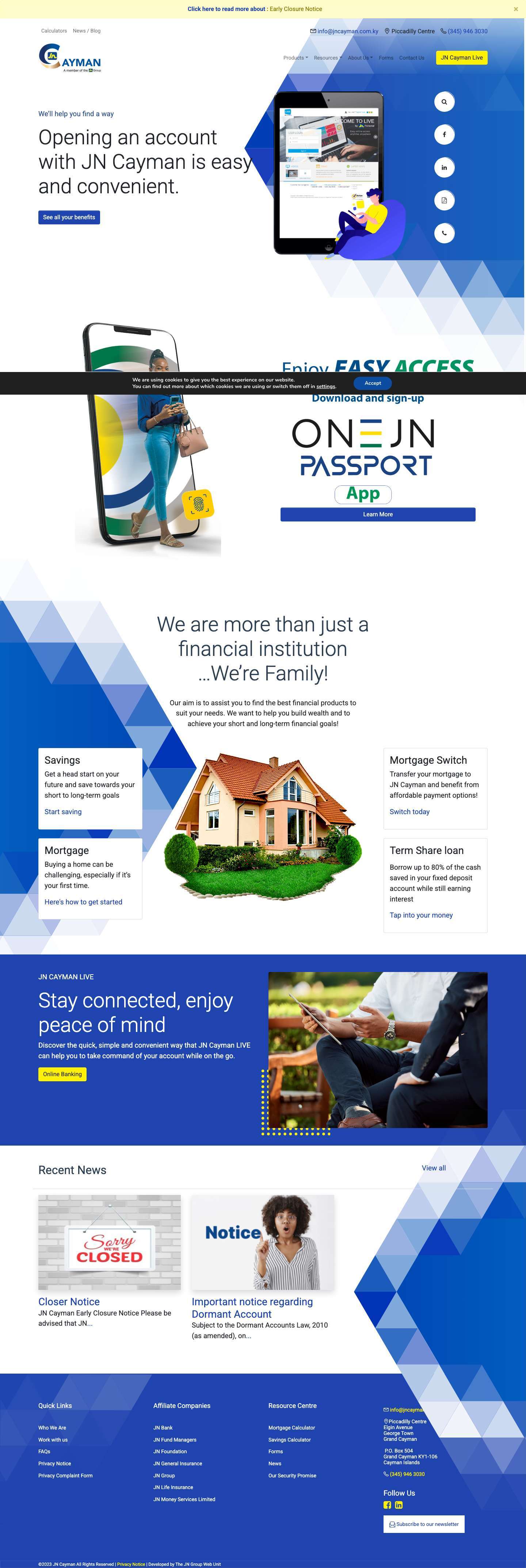 JN Cayman | JN Cayman - Full Screenshot