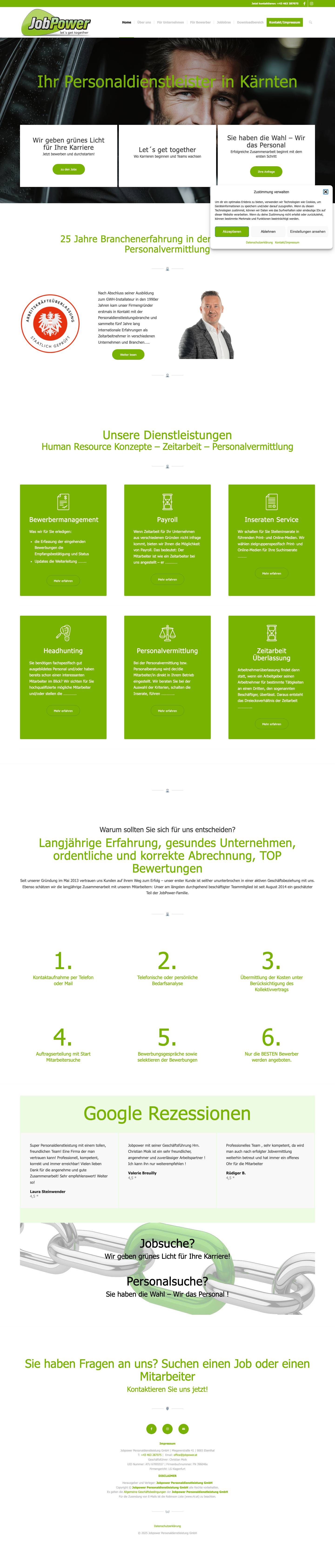 Jobpower Personaldienstleistung GmbHClick to open the search input fieldNach oben scrollen - Full Screenshot