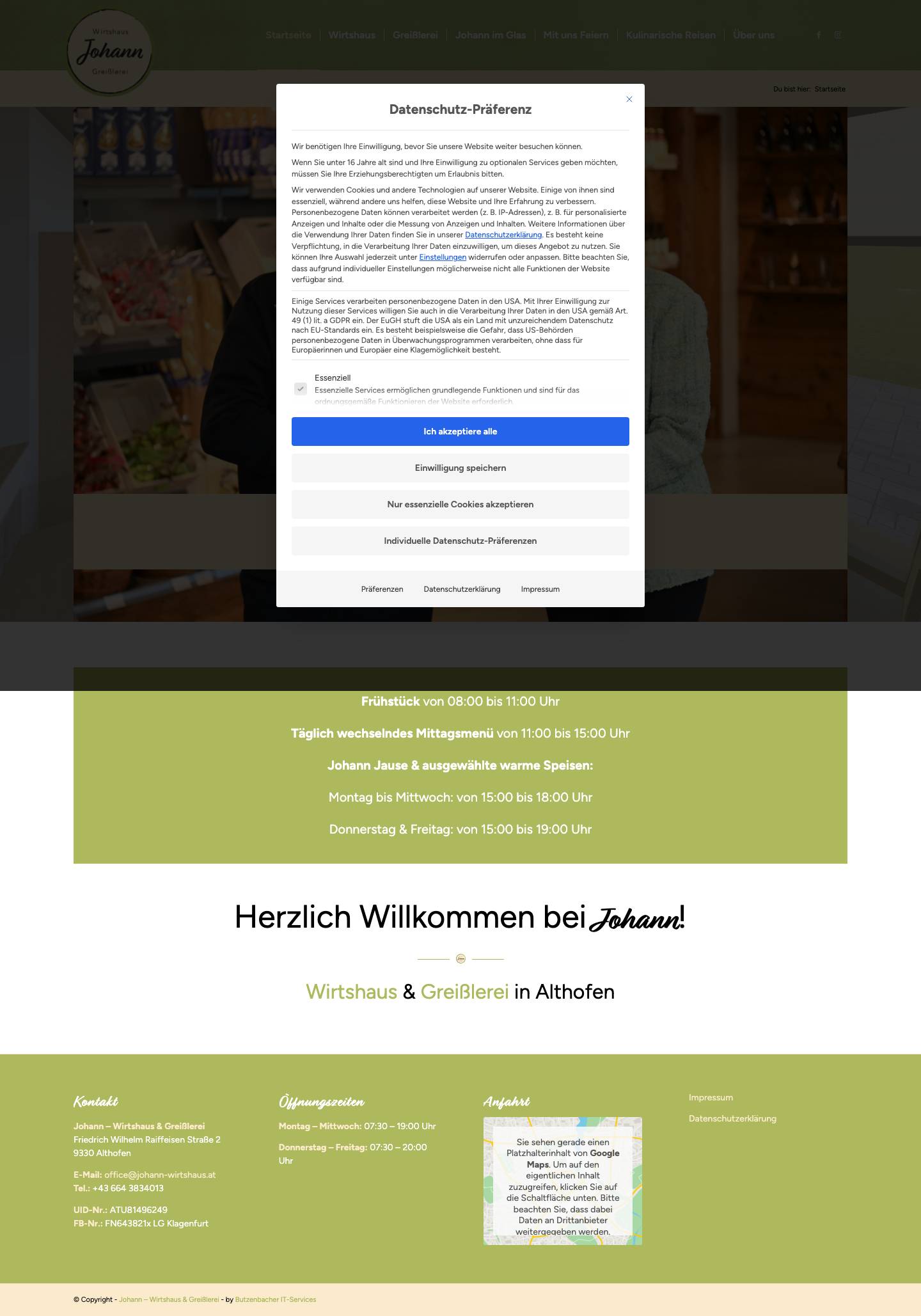 Johann – Wirtshaus & Greißlerei in AlthofenLink zu FacebookLink zu InstagramRight-open-miniLogo_Johann-4cNach oben scrollen - Full Screenshot