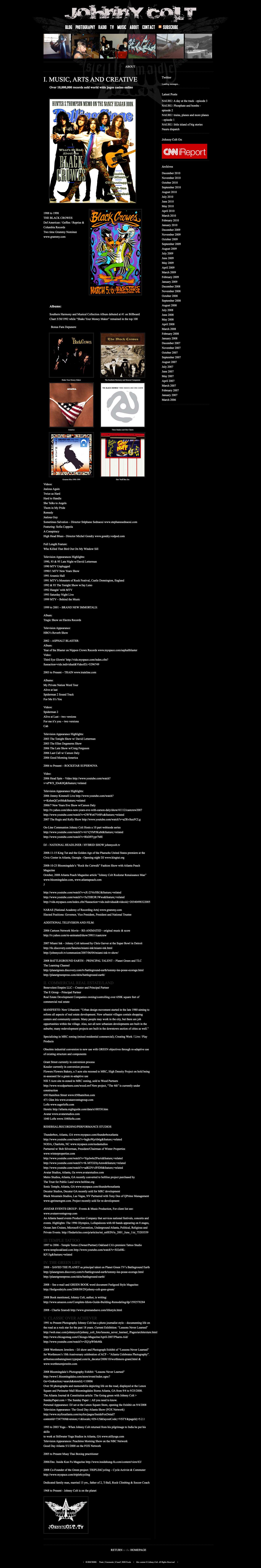 About | JOHNNY COLT - Full Screenshot