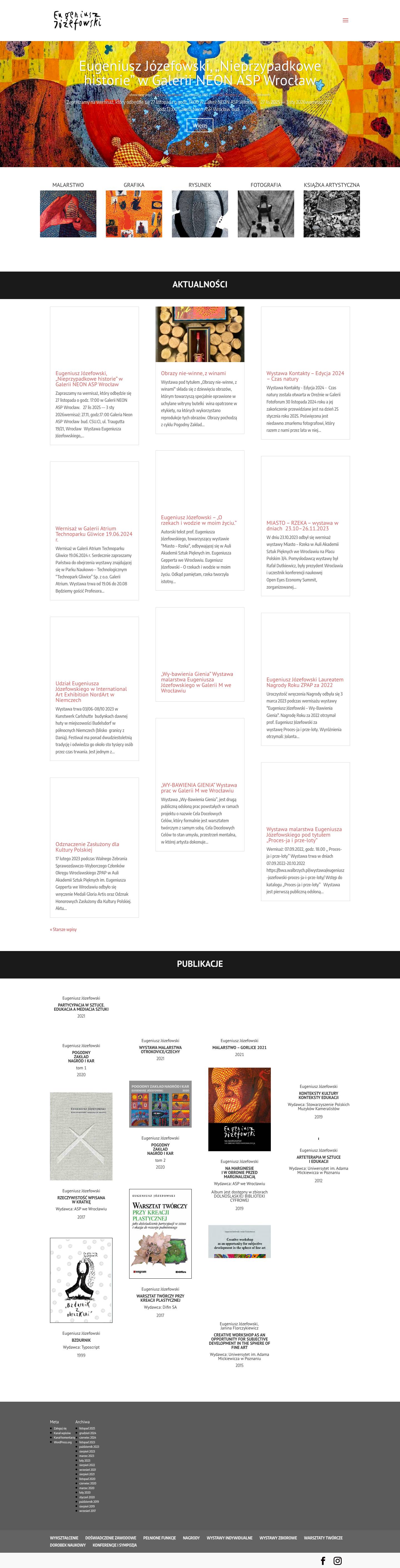 EUGENIUSZ JÓZEFOWSKI | Twórca wizualny - Full Screenshot