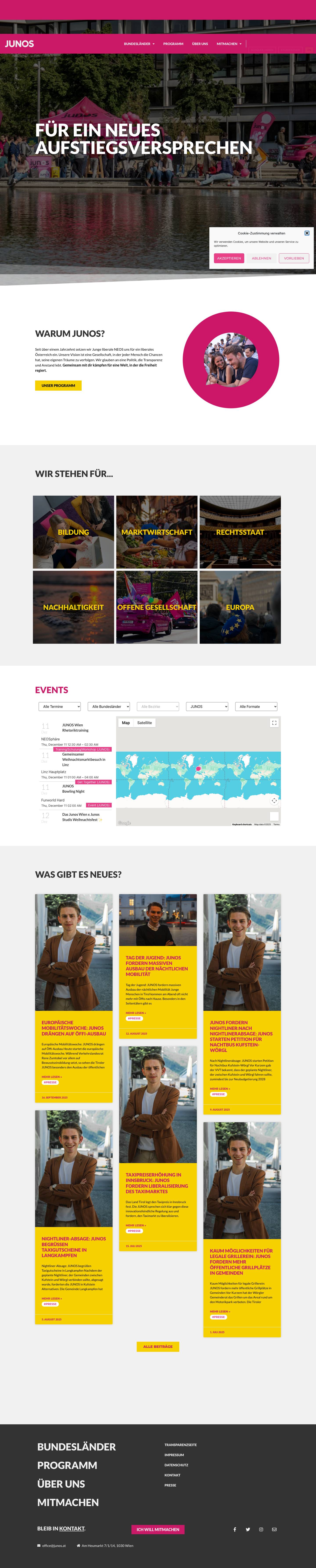 JUNOS – Junge Liberale NEOS - Full Screenshot