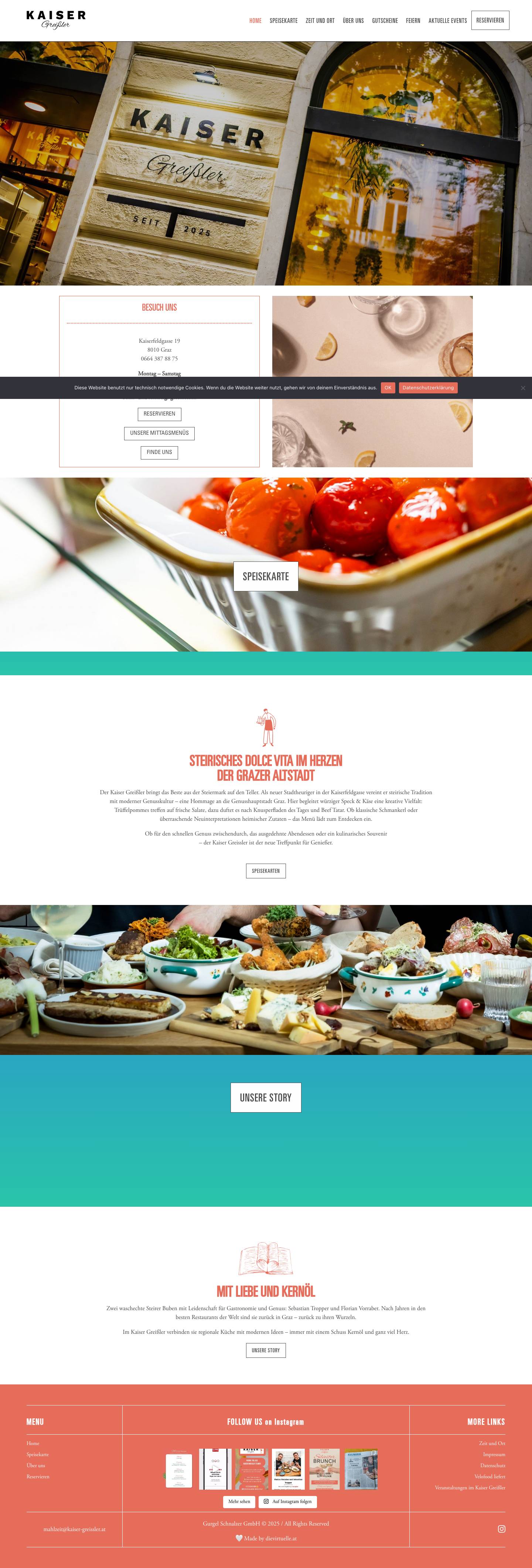 Der Stadtheurige in Graz – Steirischer Genuss mitten in der Stadt - Full Screenshot