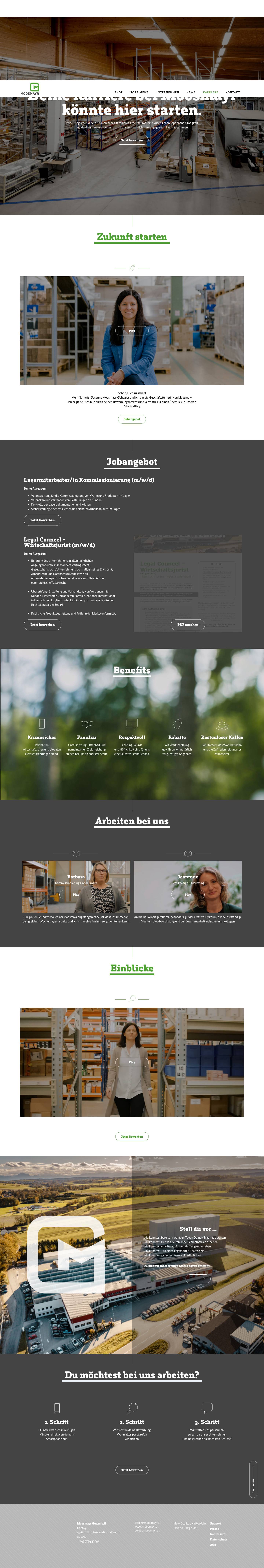 Startseite - Moosmayr - Full Screenshot