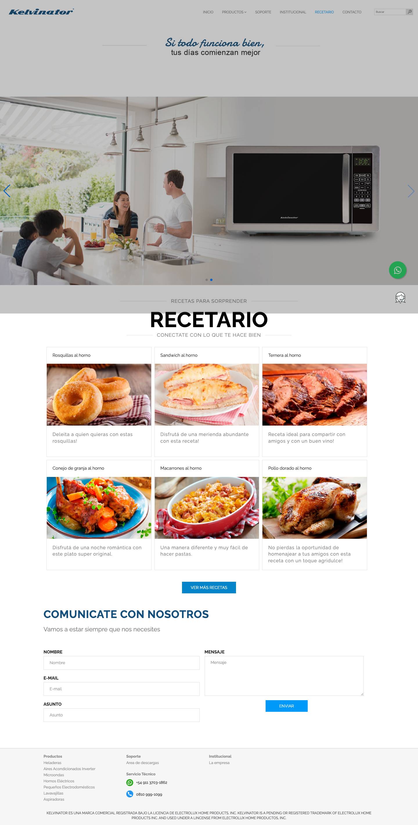 Kelvinator Argentina - Full Screenshot