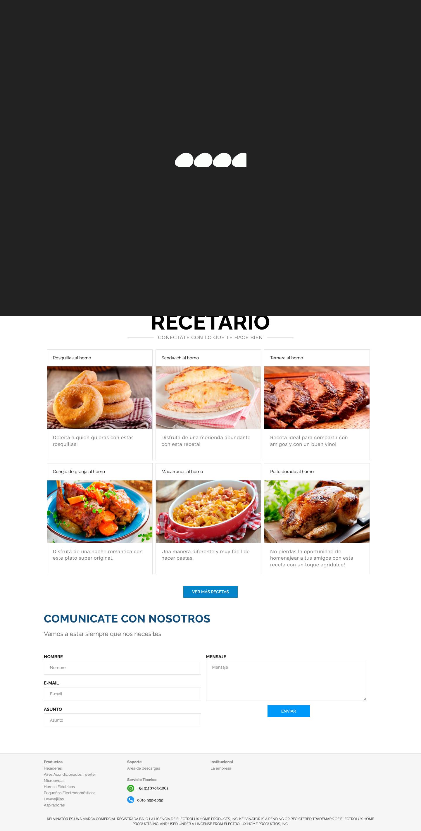 Kelvinator Argentina - Full Screenshot