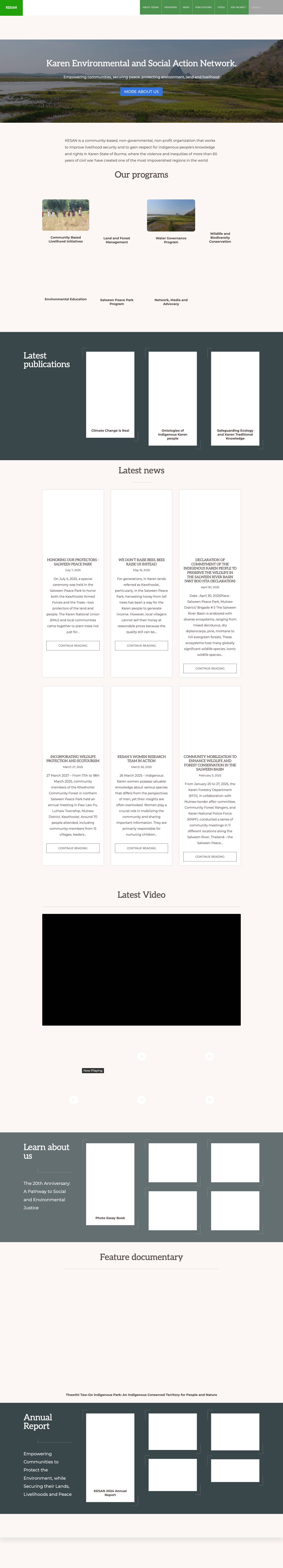 KESAN – Empowering Communities, Securing Peace, Protecting Environment, Land and Livelihood - Full Screenshot