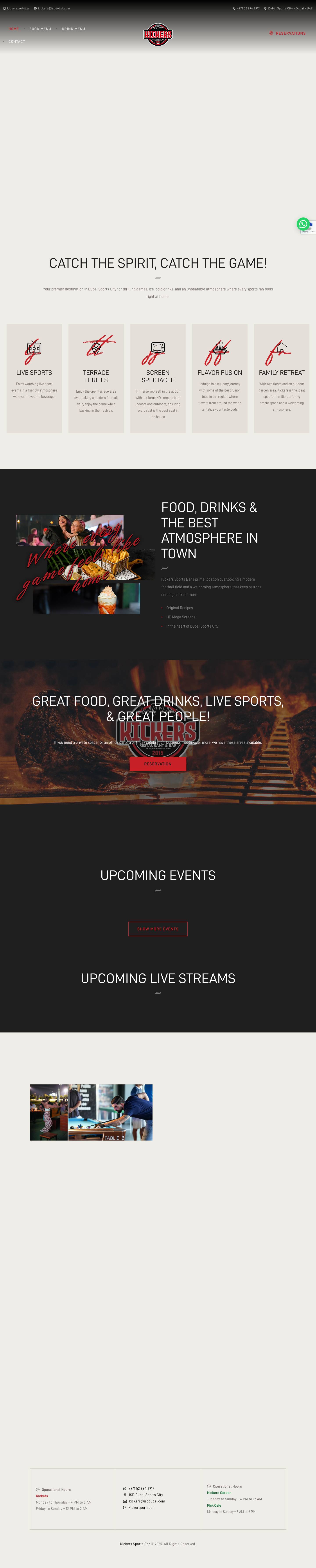 Kickers – Restaurant & barWhatsApp - Full Screenshot