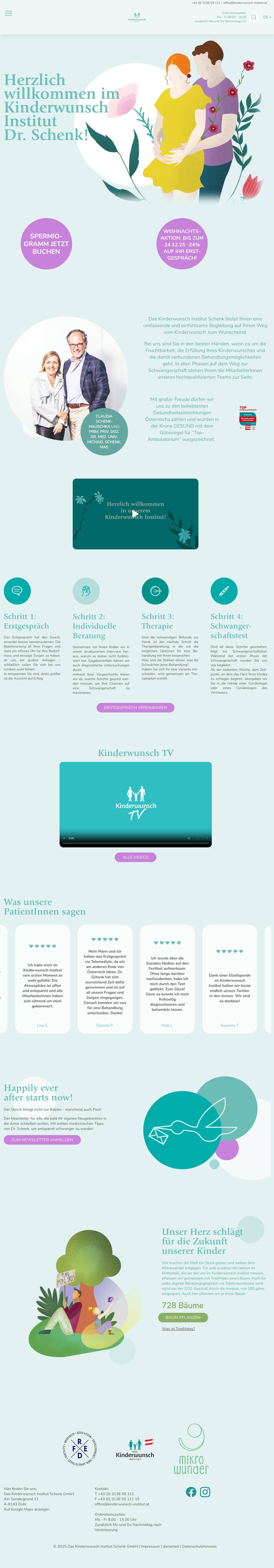 Kinderwunsch Institut Dr. Schenk – IVF, ICSI, Eizellspenden ÖsterreichPlay - Full Screenshot