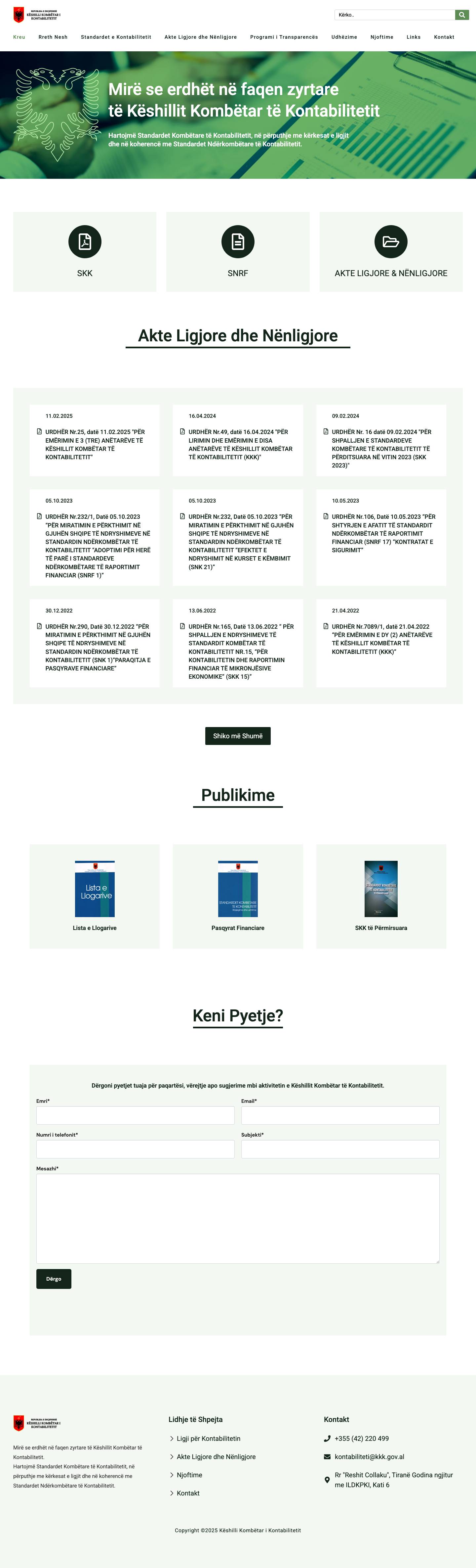 Këshilli Kombëtar i Kontabilitetit - Full Screenshot