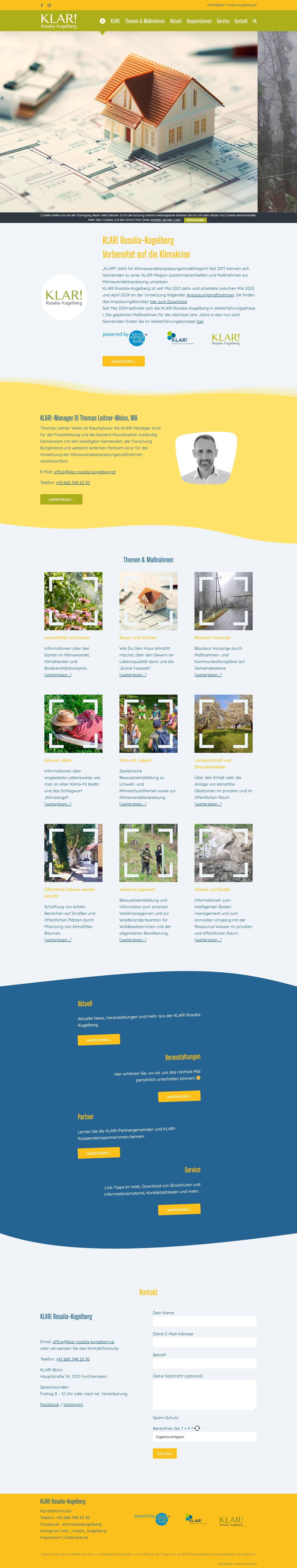 Will­kom­men - KLAR! Rosalia – Kogelberg - Full Screenshot