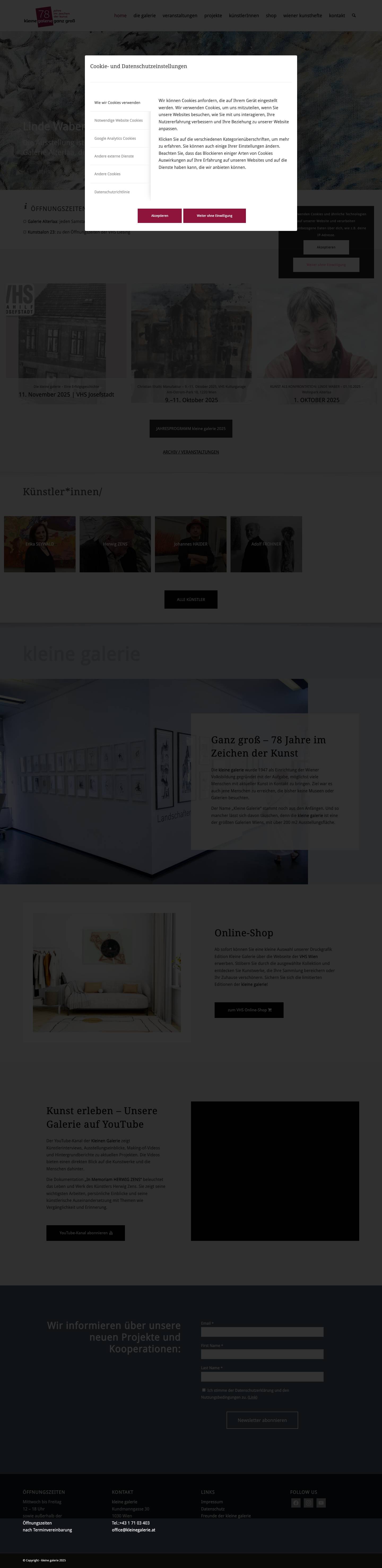 kleine galerie - Kunst aus ÖsterreichClick to open the search input fieldZurückWeiterZurückWeiterYoutubeNach oben scrollen - Full Screenshot
