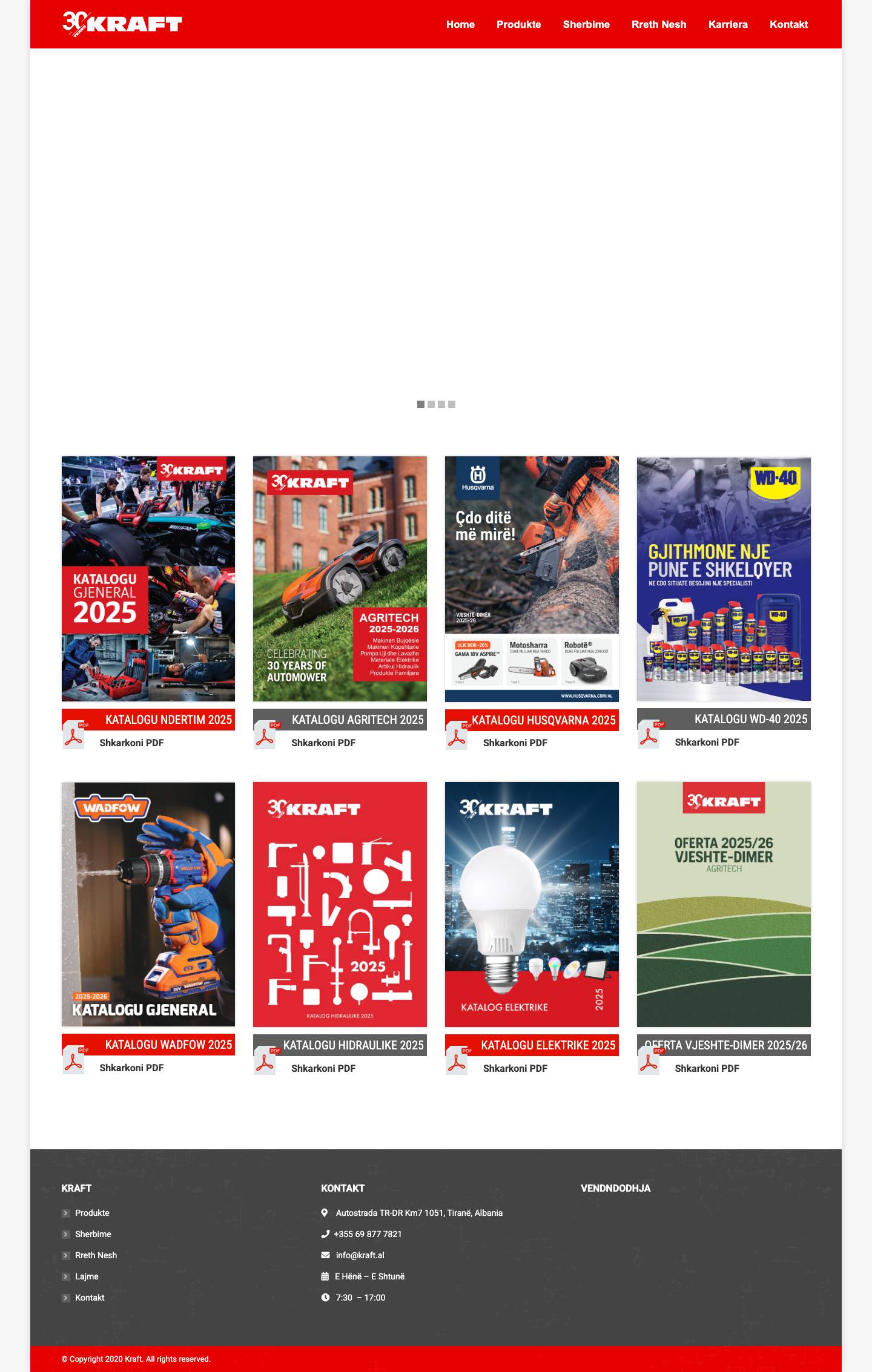 HOME - KRAFT - Full Screenshot